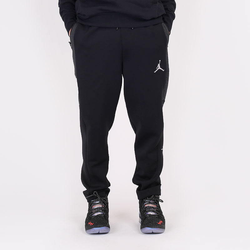 мужские черные брюки Jordan Air Fleece Pants CV3172-010 - цена, описание, фото 3